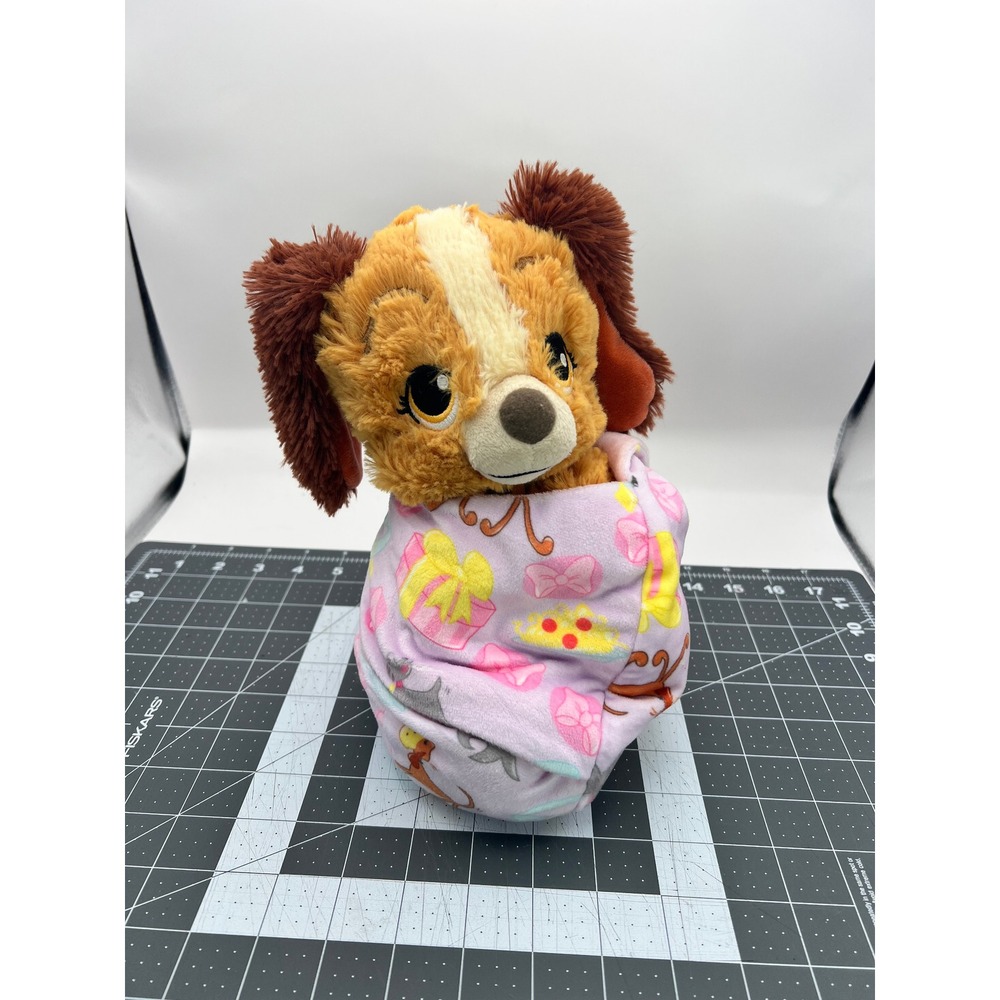 Disney Parks Lady and the Tramp Disney Babies Plush with Swaddle Blanket 10in
